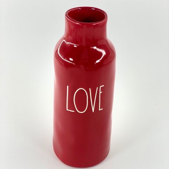 Rae Dunn Red Love Vase with White Letters - Picture 12 of 15